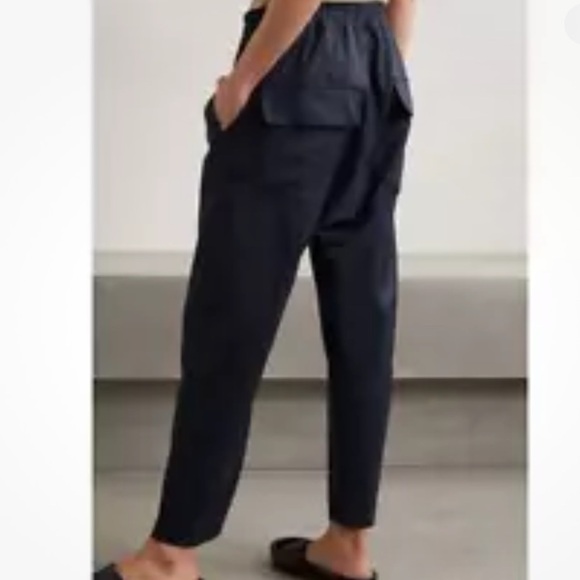 Nili Lotan NWOT Aida Wool Blend Drop Crotch Trouser in Black Size Large - Picture 4 of 13